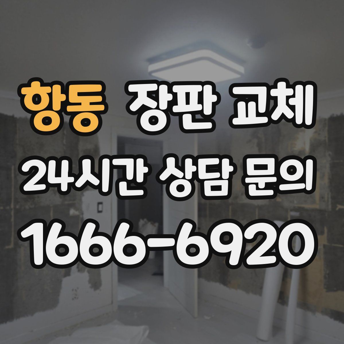 항동 장판 교체