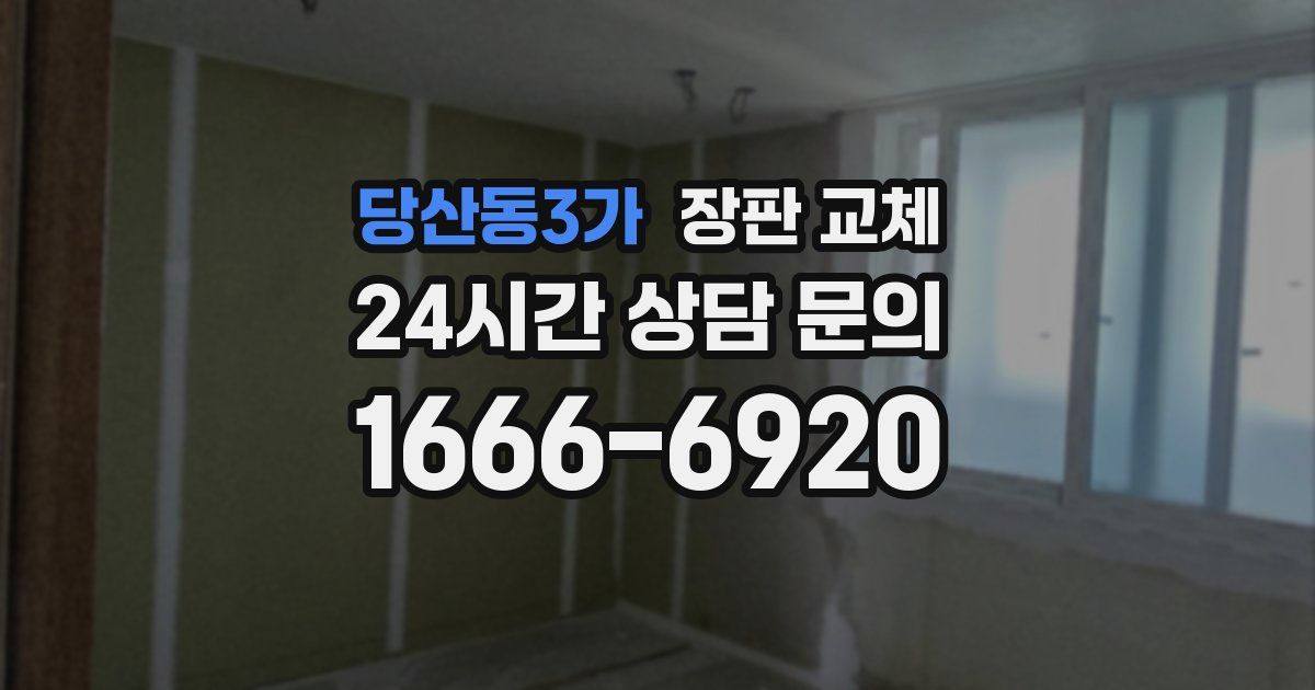 당산동3가 장판 교체
