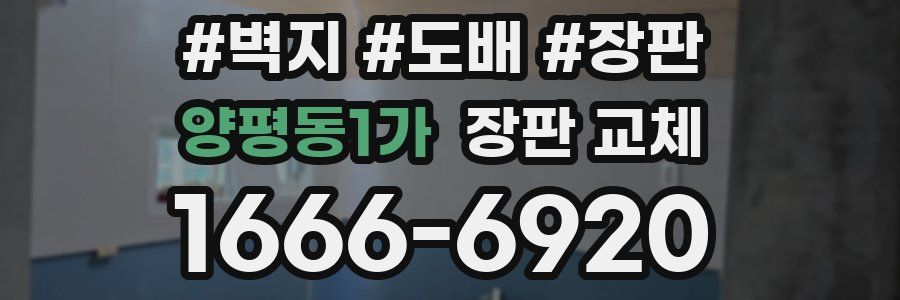 양평동1가 장판 교체