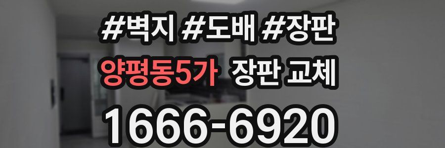 양평동5가 장판 교체