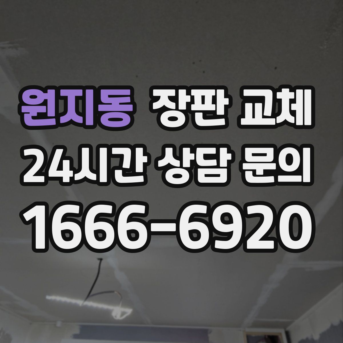 원지동 장판 교체