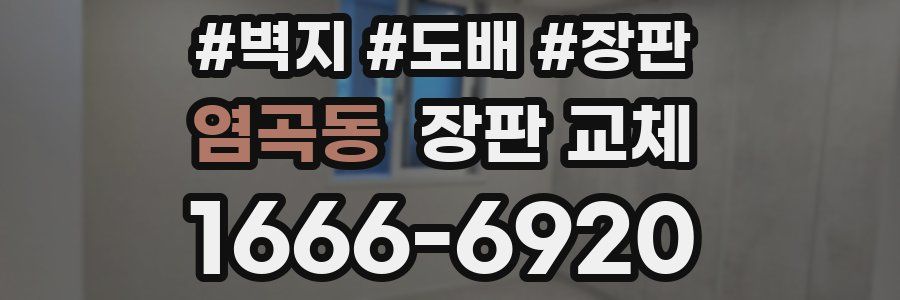 염곡동 장판 교체