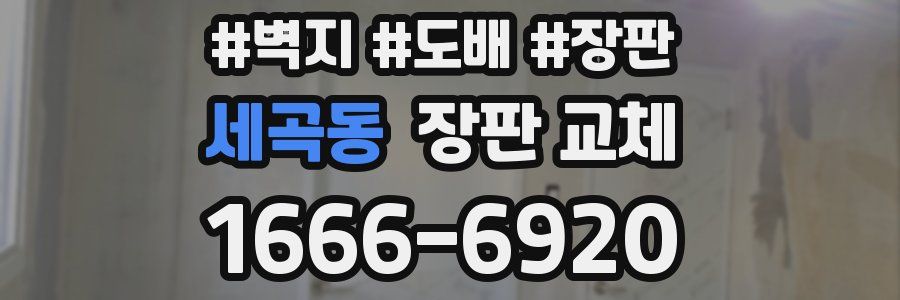 세곡동 장판 교체