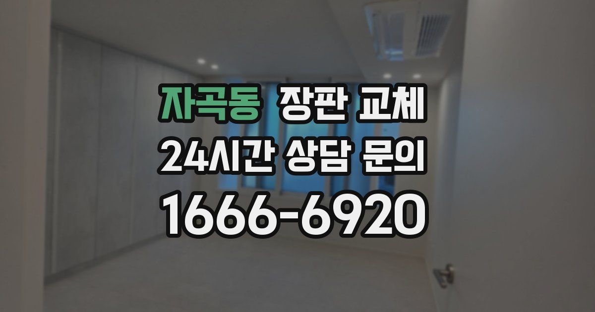 자곡동 장판 교체