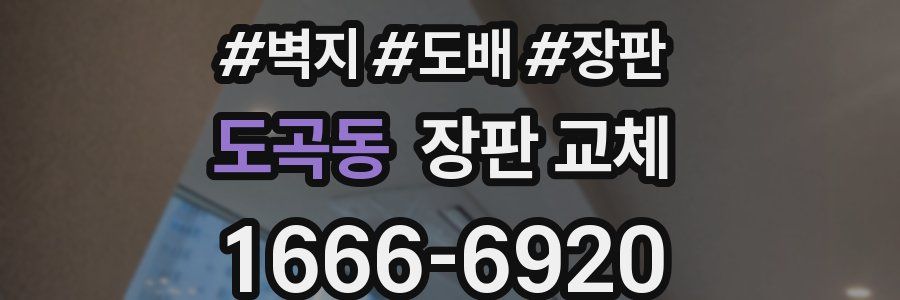 도곡동 장판 교체