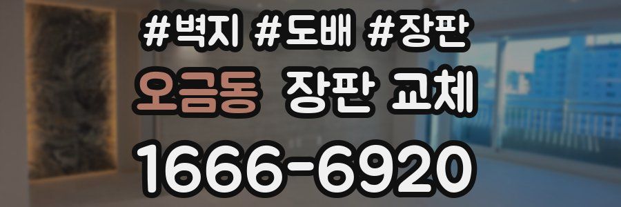 오금동 장판 교체
