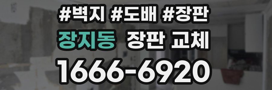 장지동 장판 교체
