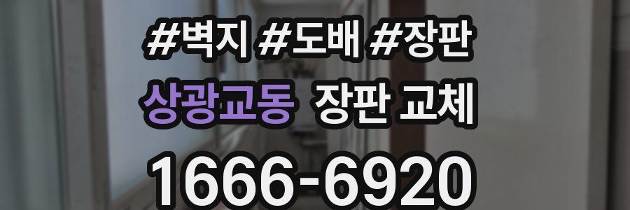 상광교동 장판 교체
