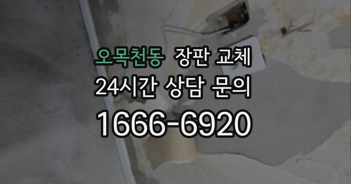 오목천동 장판 교체