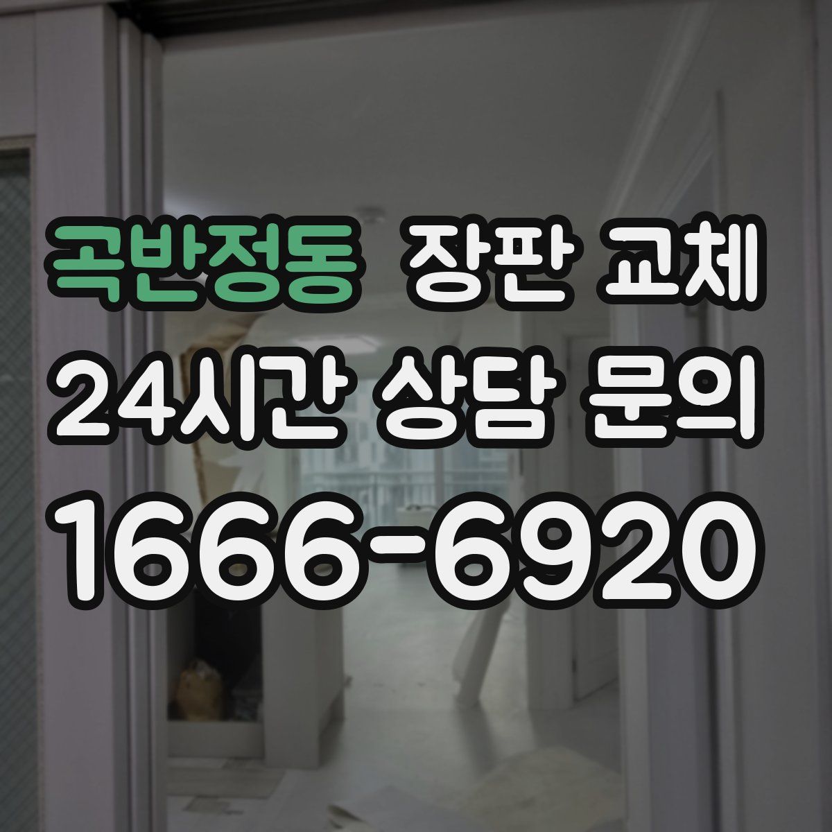 곡반정동 장판 교체