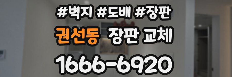 권선동 장판 교체