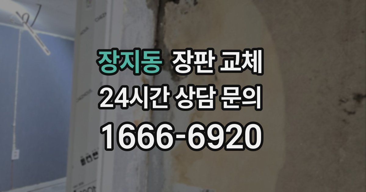 장지동 장판 교체