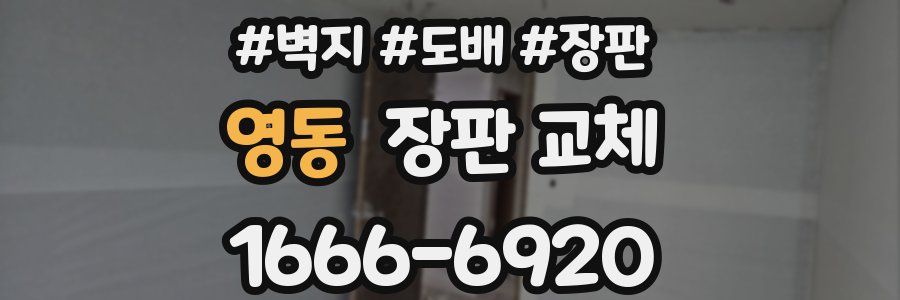 영동 장판 교체