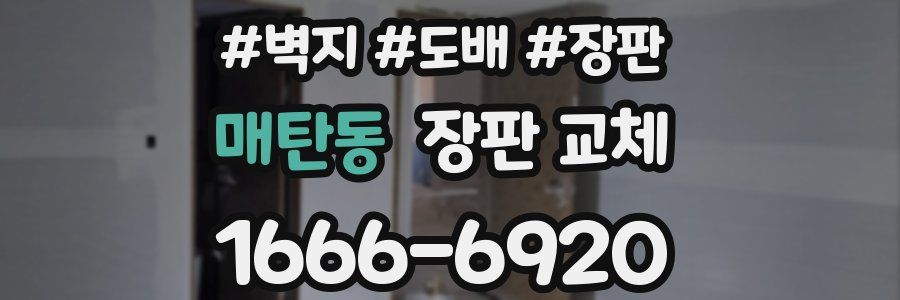 매탄동 장판 교체