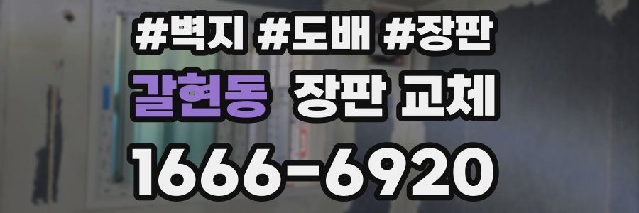 갈현동 장판 교체