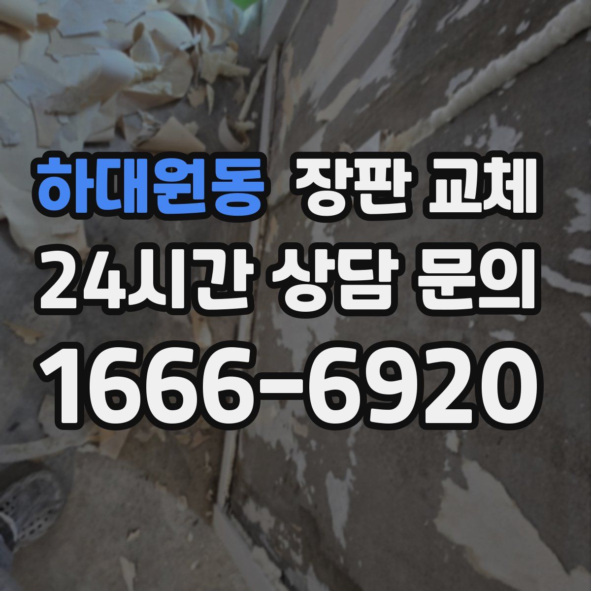 하대원동 장판 교체