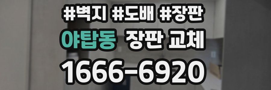 야탑동 장판 교체