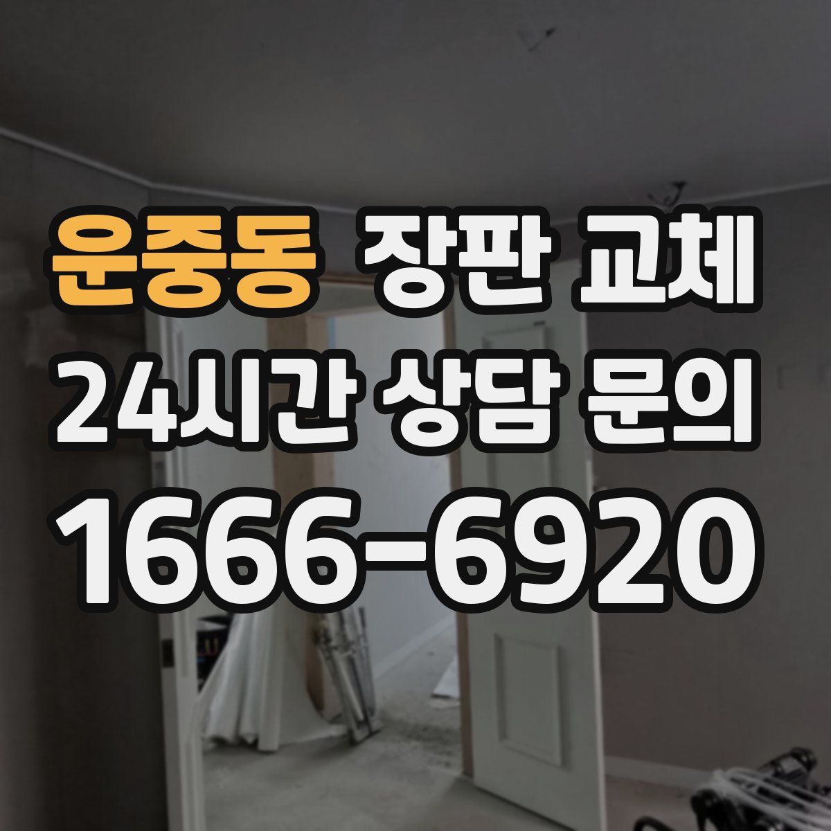 운중동 장판 교체