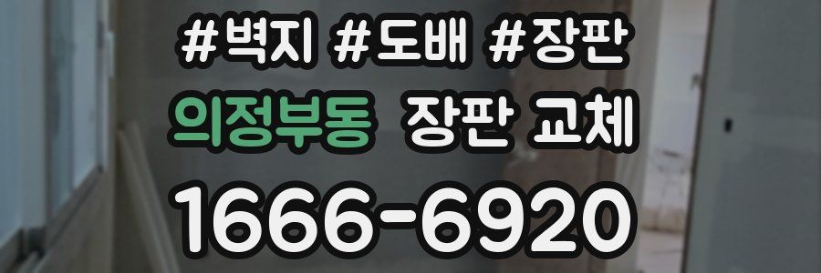 의정부동 장판 교체