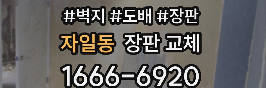 자일동 장판 교체