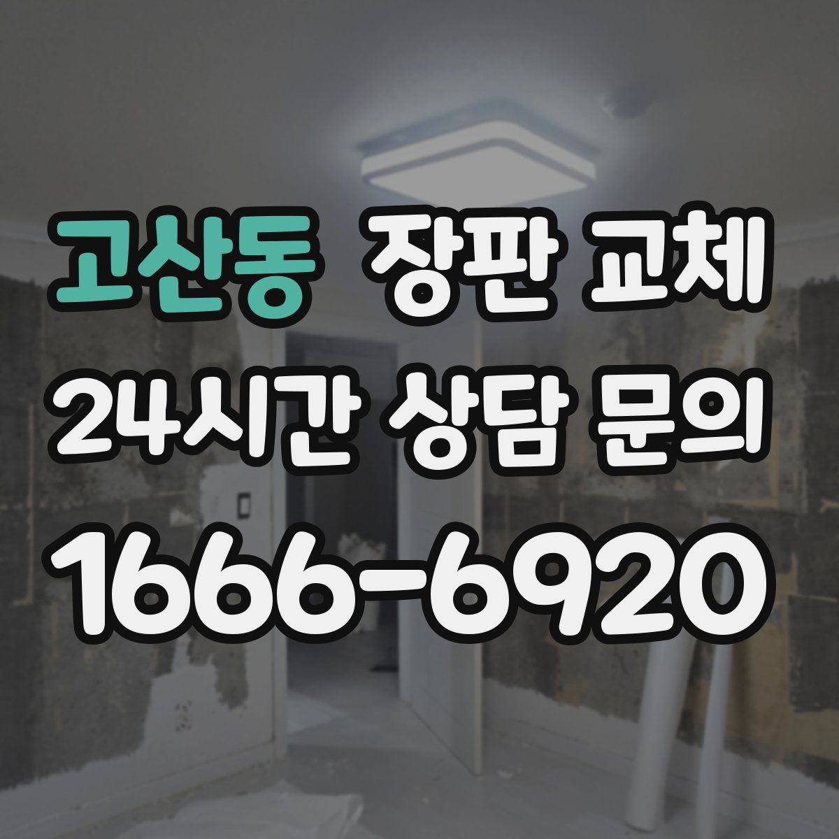 고산동 장판 교체