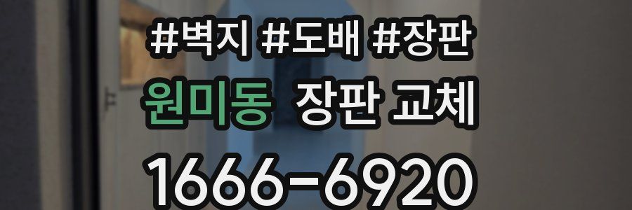 원미동 장판 교체