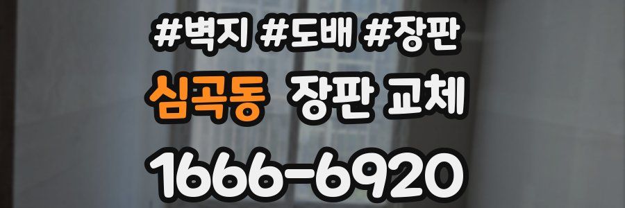 심곡동 장판 교체