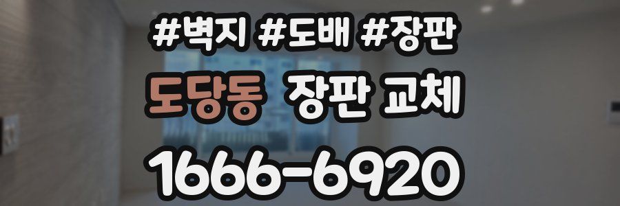 도당동 장판 교체
