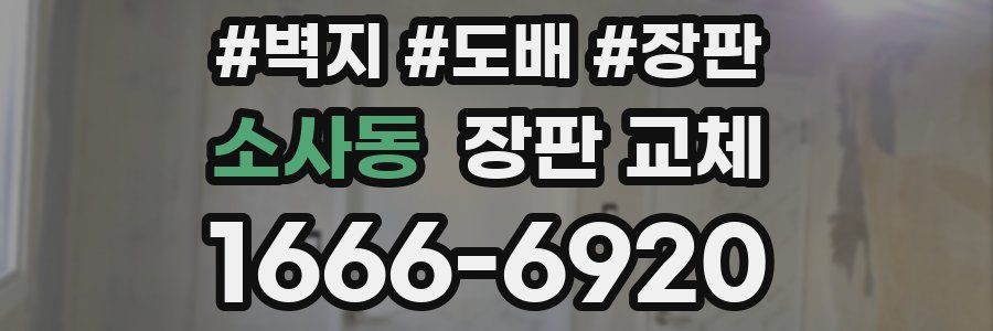 소사동 장판 교체