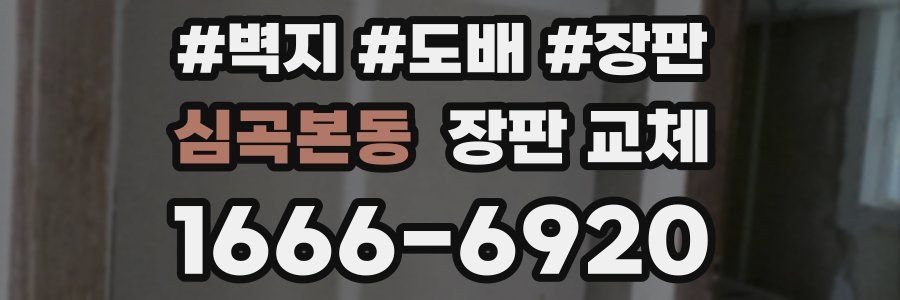 심곡본동 장판 교체