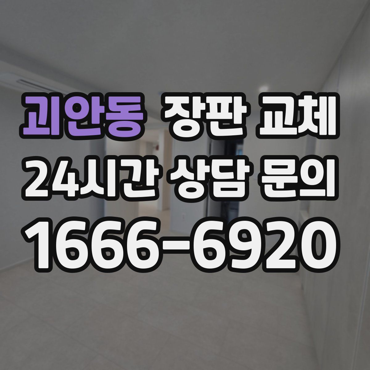 괴안동 장판 교체