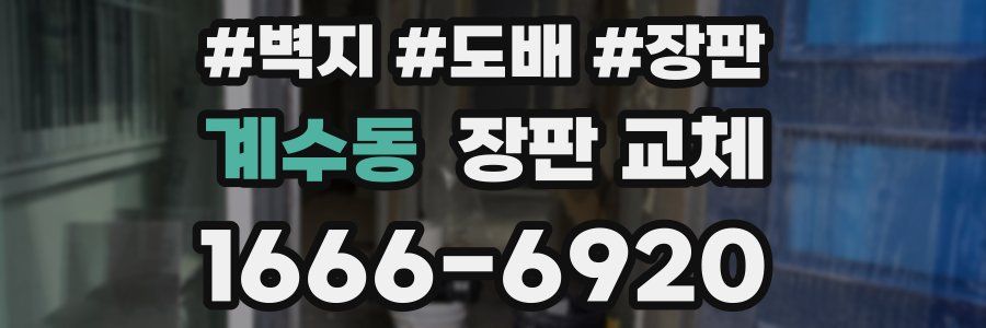 계수동 장판 교체