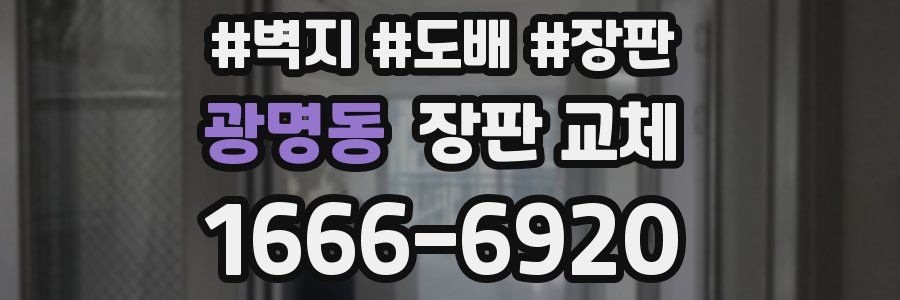 광명동 장판 교체