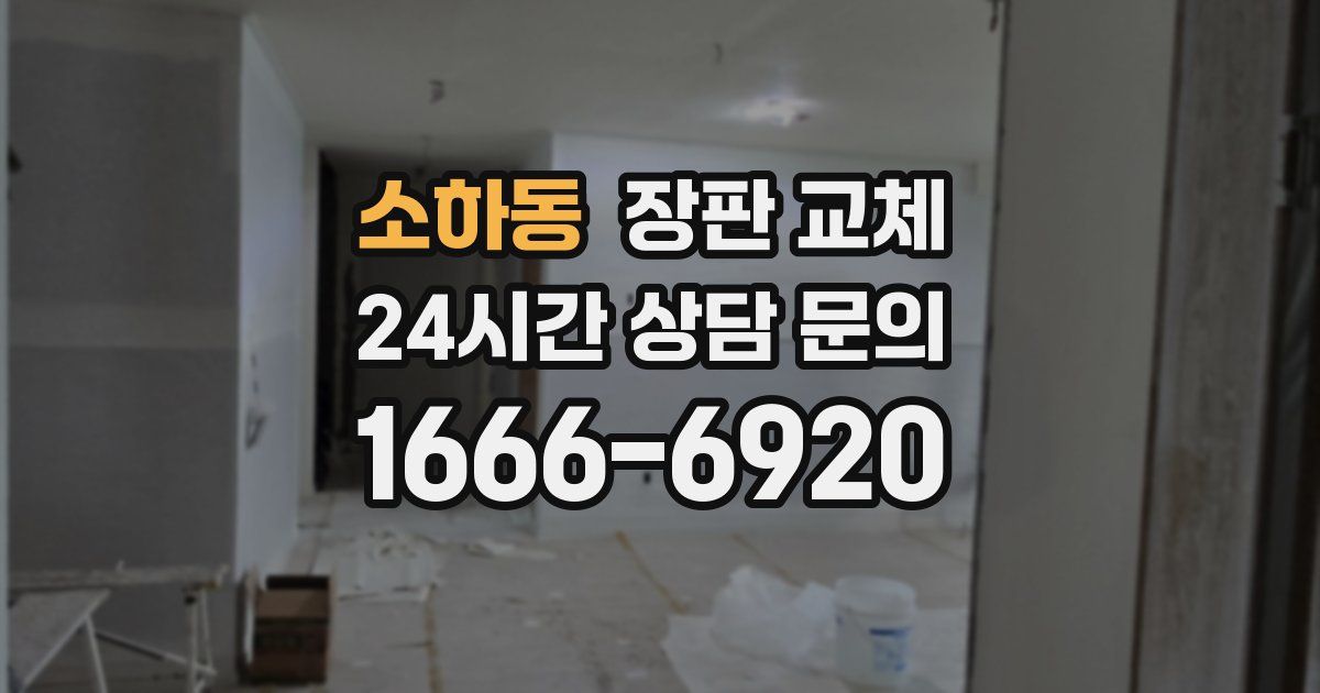 소하동 장판 교체