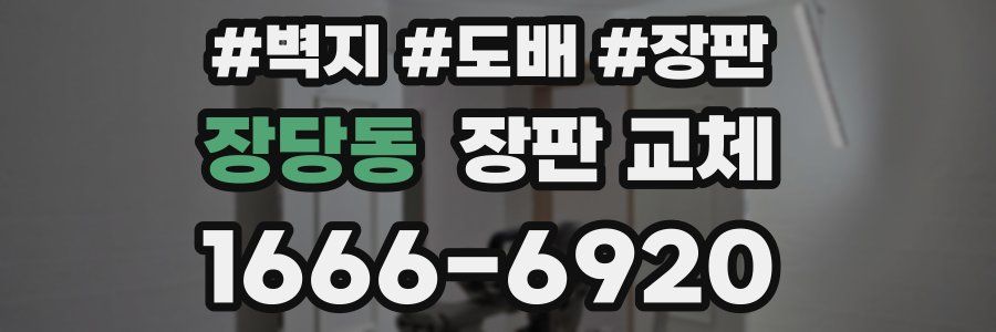 장당동 장판 교체
