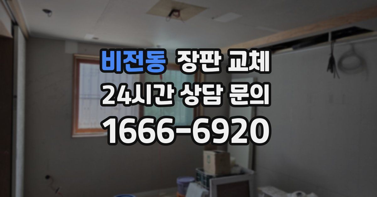 비전동 장판 교체