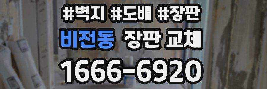 비전동 장판 교체