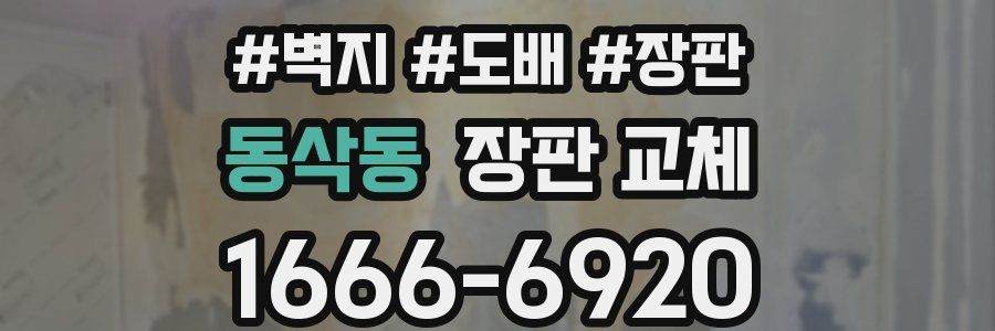 동삭동 장판 교체