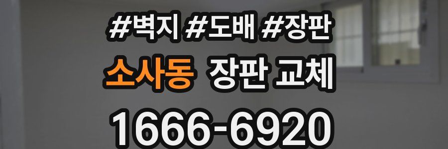 소사동 장판 교체