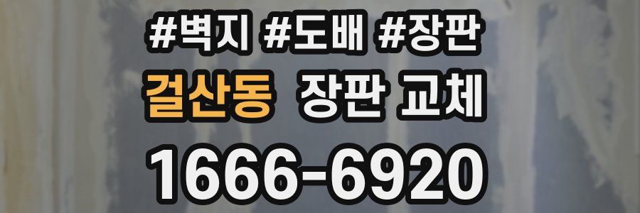 걸산동 장판 교체