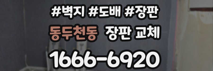 동두천동 장판 교체