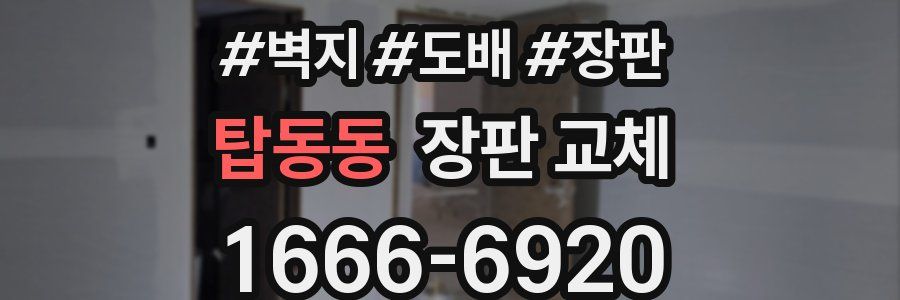 탑동동 장판 교체