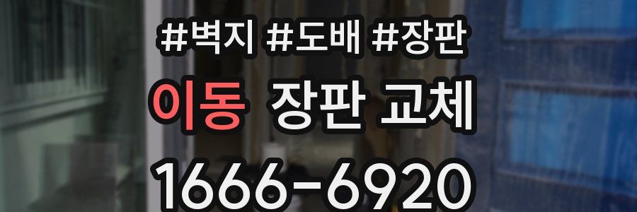 이동 장판 교체