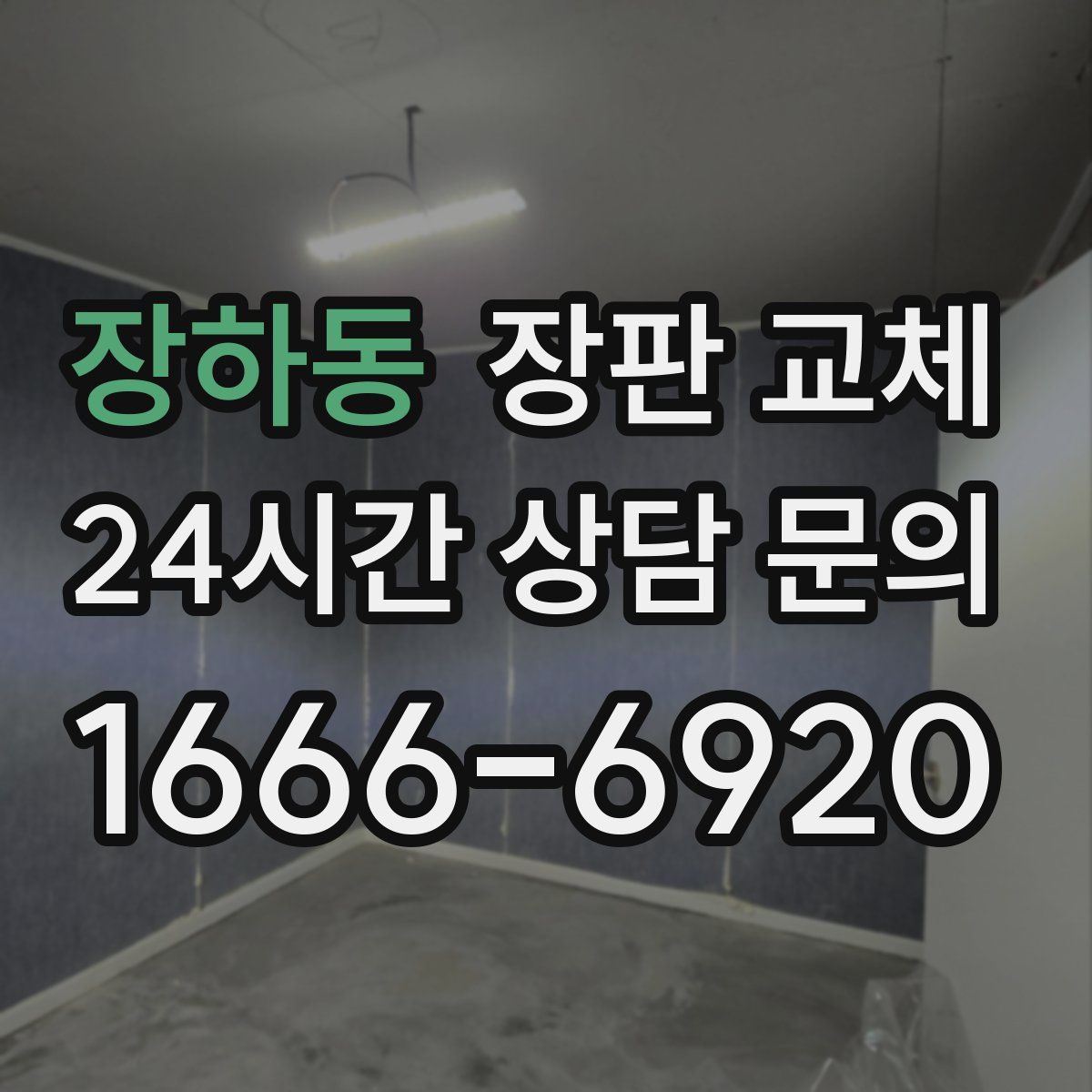 장하동 장판 교체