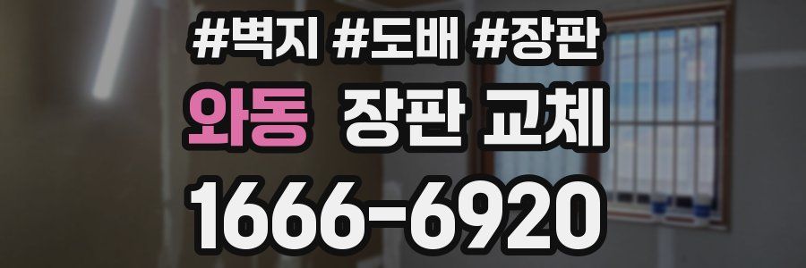 와동 장판 교체