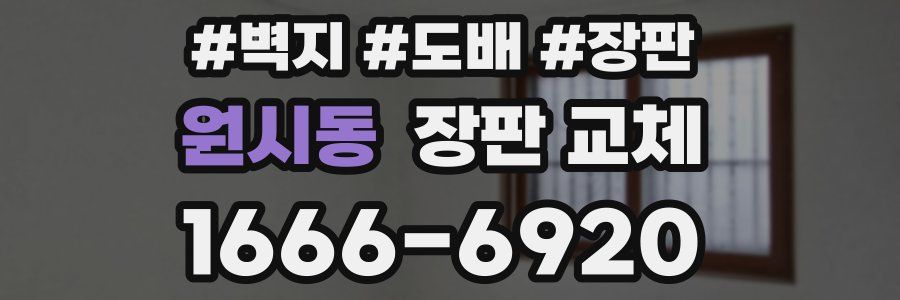 원시동 장판 교체