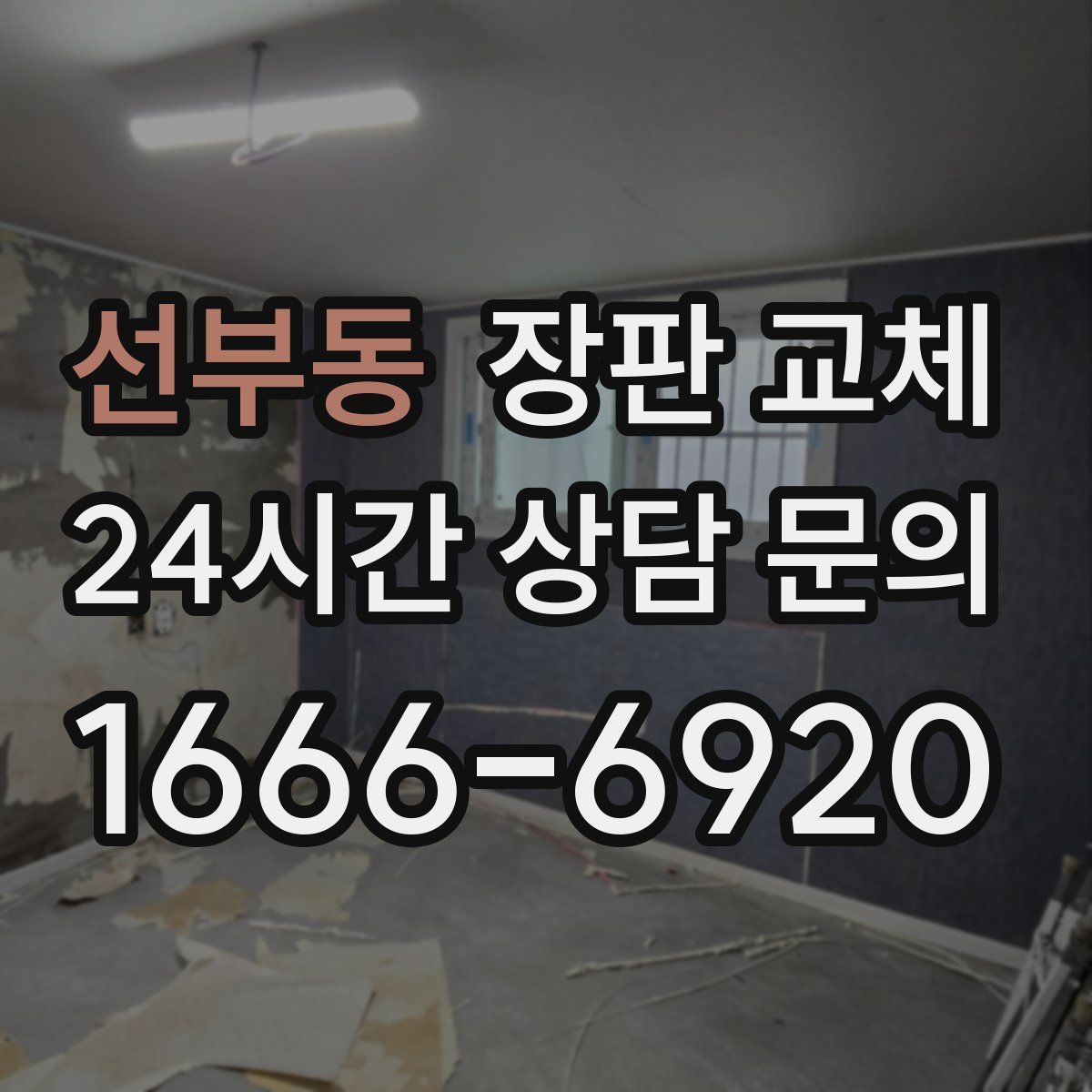 선부동 장판 교체
