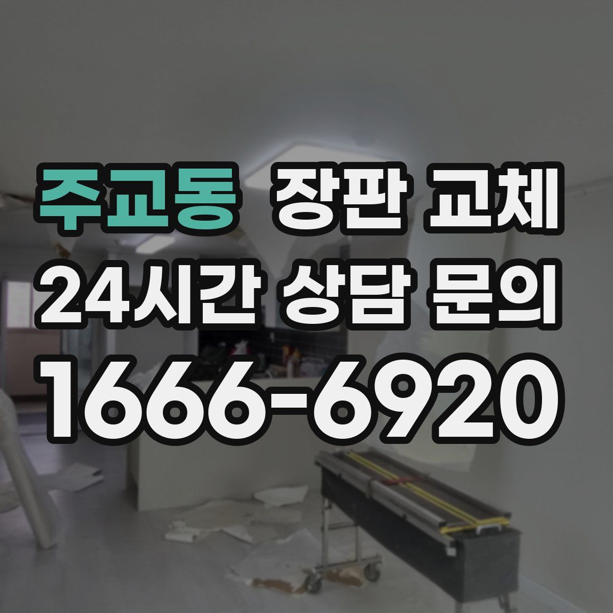 주교동 장판 교체