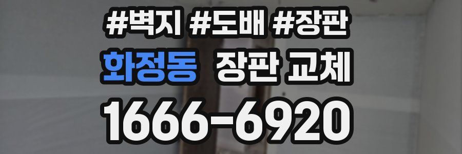 화정동 장판 교체