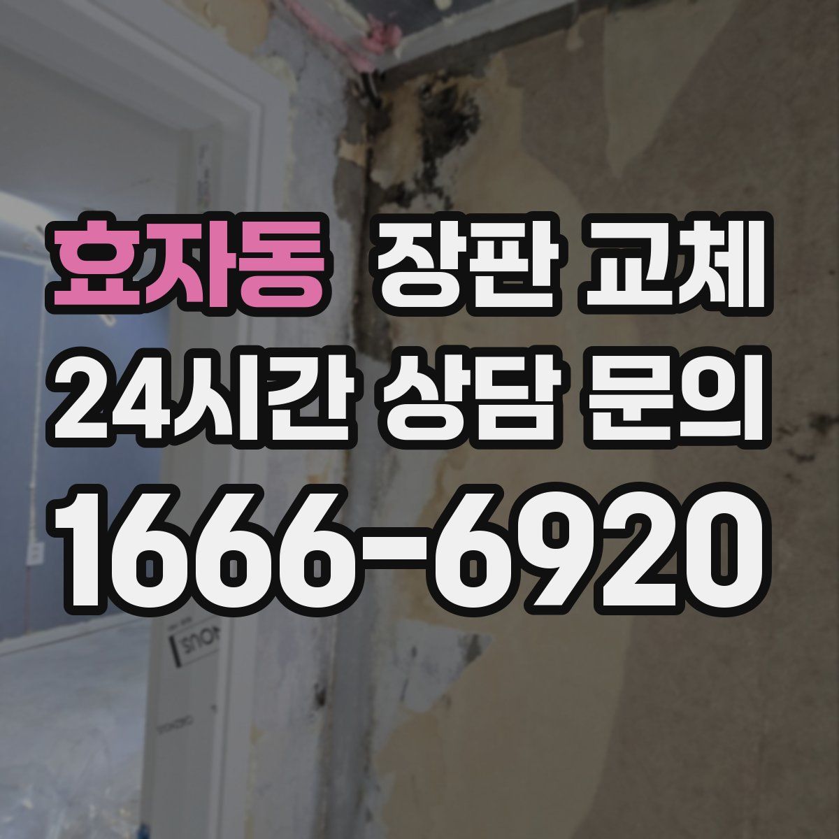 효자동 장판 교체